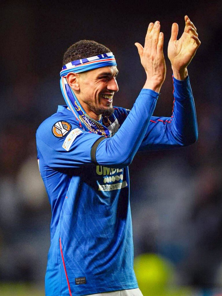 Leon Balogun celebrates