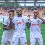 Ikorodu City players celebrate the win over Katsina United